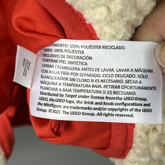 Target x Lego Women’s Sherpa Jacket Size Small Full Zip Contrast Pink Pocket - Picture 7 of 9